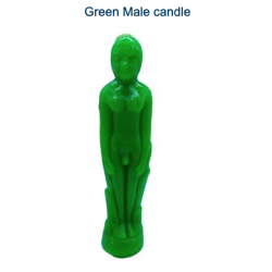 Candle Molded Male Green